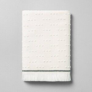 Fouta Dots Bath Towel - Hearth & Hand Magnolia - Sour‎ Cream, Gray Stripe 2020